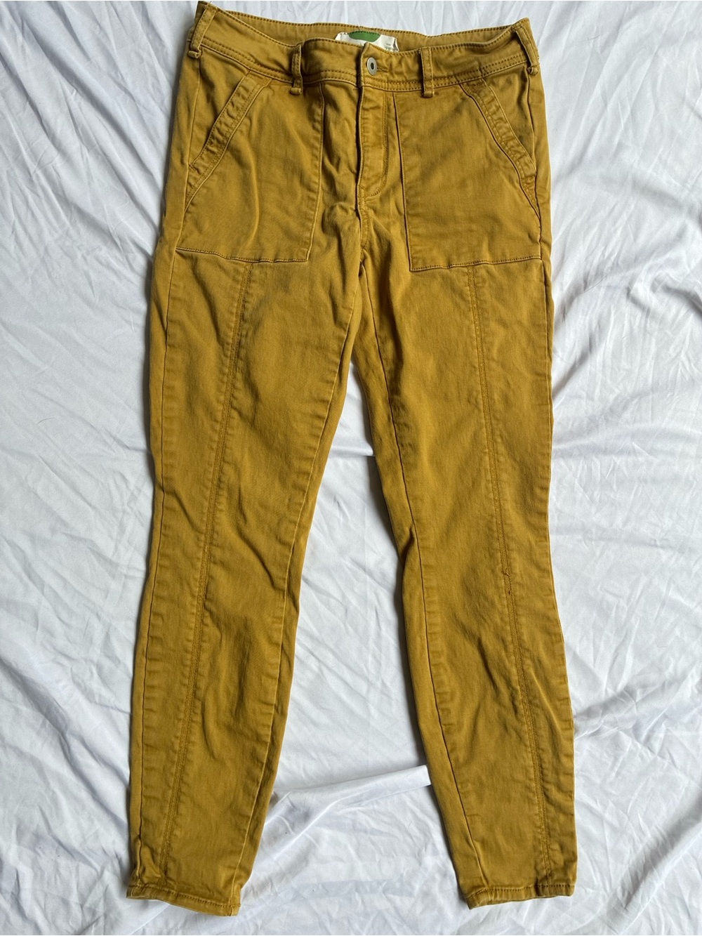 Women’s anthropology Mustard Utility Pants